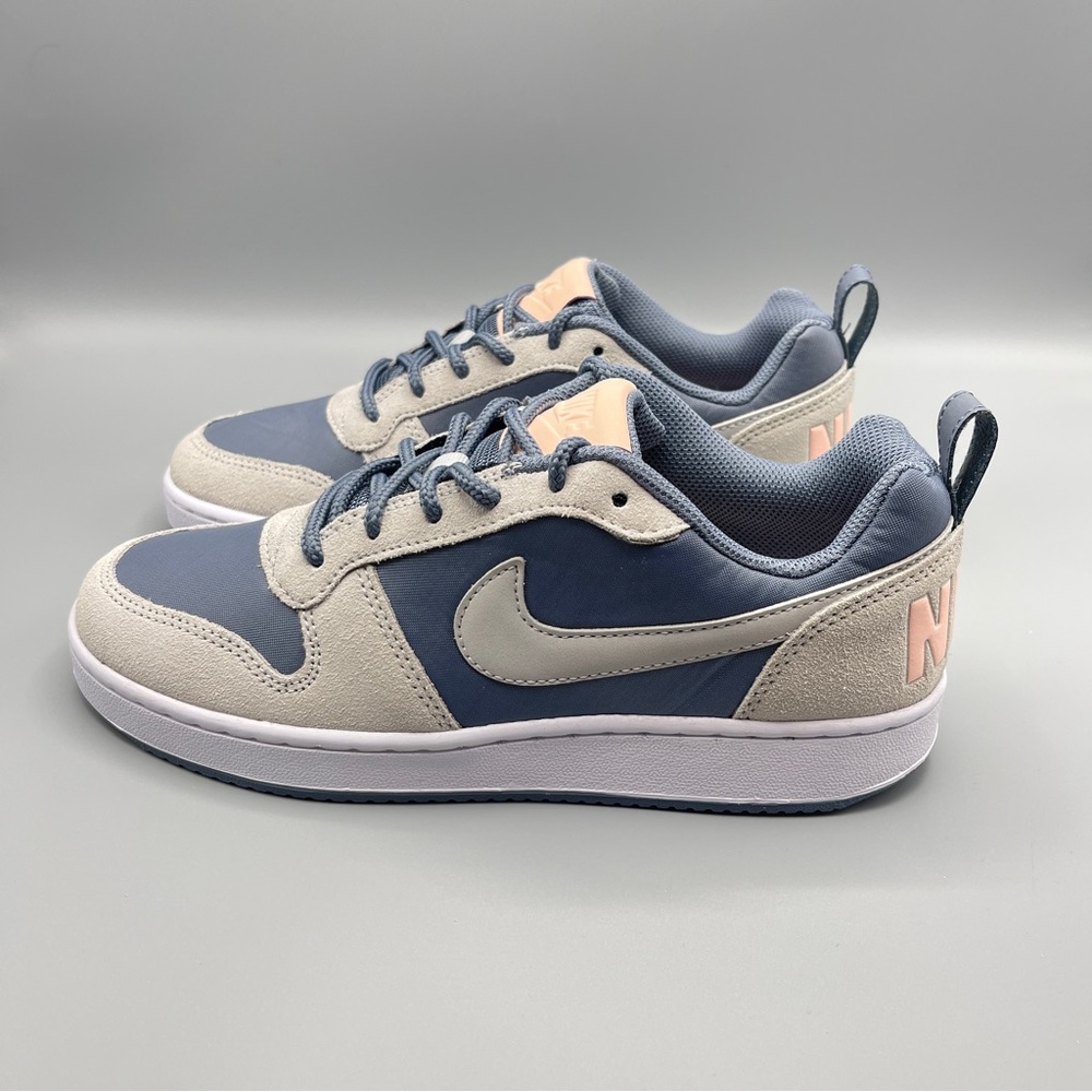 Women’s Shoes Nike Court Borough Low Prem Armory Blue/Pure Platinum Size 7.5 - Picture 5 of 15